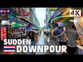 Download Lagu [4K] Sudden Showers in Bangkok 🇹🇭 Rain Walk from On Nut to Phra Khanong