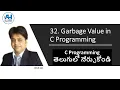 32 What is Garbage value in C Language C Programming in Telugu