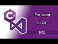 How to use for loop in CSharp with Example in Hindi C Tutorial for beginners