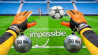 Pro Keeper vs. World's Heaviest Goalie Gloves