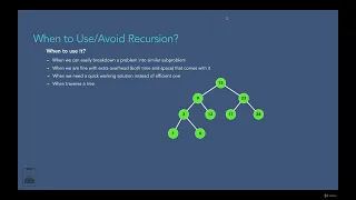 006 When to Use Avoid Recursion
