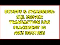 DevOps SysAdmins Sql Server transaction log placement in AWS hosting 2 Solutions