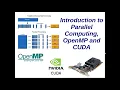 Introduction to Parallel Computing OpenMP and Nvidia CUDA