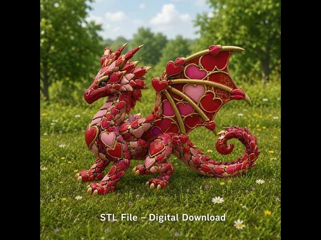 Heartwing Dragon STL File for 3D Print video thumbnail