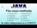 File class methods in java in hindi - 2