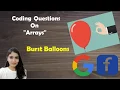 LeetCode 312 Burst Balloons Algorithm Code Explained