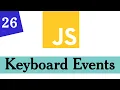 026 - JavaScript DOM Manipulations keyboard Events Modern JavaScript For Beginners Somali