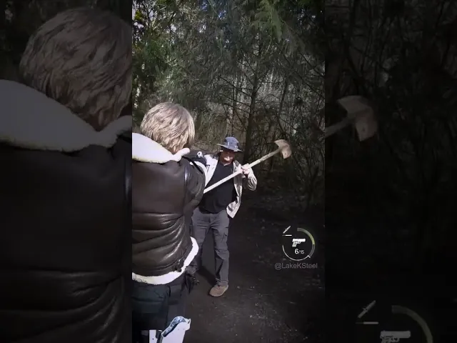 Resident Evil 4 REMAKE IRL #shorts #residentevil #residentevil4 #re4remake #leonkennedy #re4