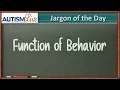 Function of Behavior