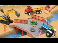 Download Lagu Truck Collapsed Plank Bridge - Diy bridge construction with bricks and metal railing science project