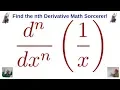 Formula for the nth Derivative of f x