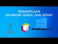 Java - Menampilkan bilangan ganjil dan genap menggunakan Apache NetBeans IDE 15