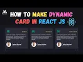 Part - 5 dynamic card slider using react-slick in React js and styled-components 2022