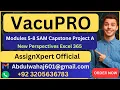 VacuPro Excel Modules 5-8 SAM Capstone Project A