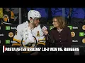 David Pastrnak says Bruins had a fun night vs Rangers ESPN NHL