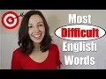 Download Lagu Pronounce 33 MOST DIFFICULT English Words