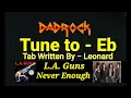 Never Enough - LA Guns - Guitar + Bass TABS Lesson
