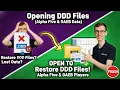 Opening DDD Files Alpha Five GAEB