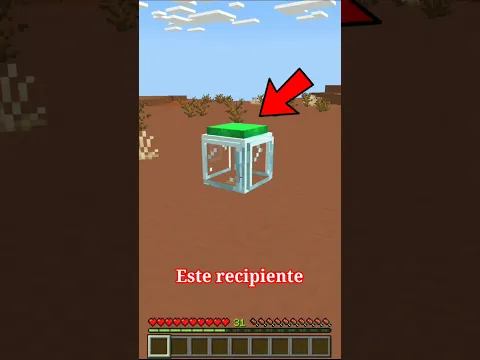 Es recipiente puede guardar tu experiencia en minecraft 😵👀🤔 #minecraft #shorts
