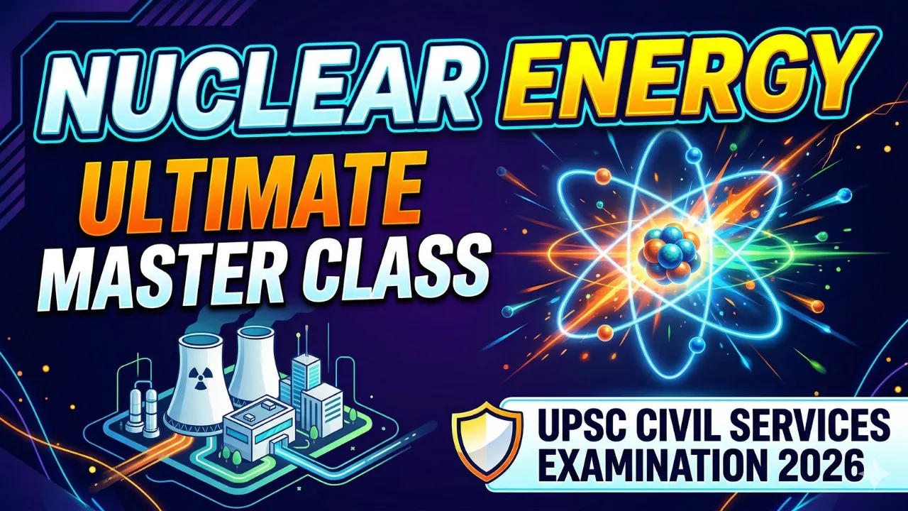 Nuclear Energy in One Shot: Prelims & Mains Masterclass | UPSC CSE 2026