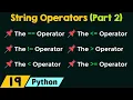String Operators in Python Part 2