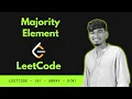 169 Majority Element Leetcode DSA Java