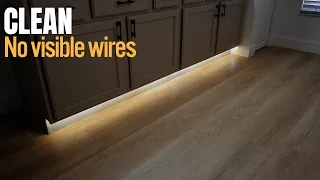 Under Cabinet LED like a pro (no visible wires)