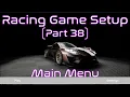 Create Main Menu Level and Add Display Mesh Unreal Engine Racing Game Tutorial