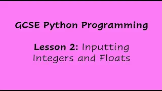 Python inputting integers and floats GCSE Computer Science