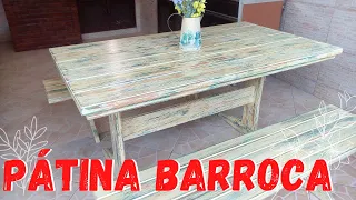 PÁTINA BARROCA EM MESA EXTERNA
