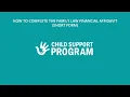 How to Complete the Family Law Financial Affidavit Short Form