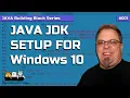 JAVA JDK Setup for Windows 10 - Java Tutorial