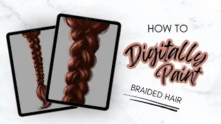How to Paint Braided Hair in Procreate with Just Two Brushes