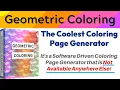 Geometric Coloring Review Bonus - The Coolest Coloring Page Generator