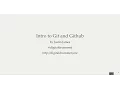 Intro to Version Control with Git and Github