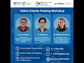 APMEN Online Climate Training Workshop - Day 3