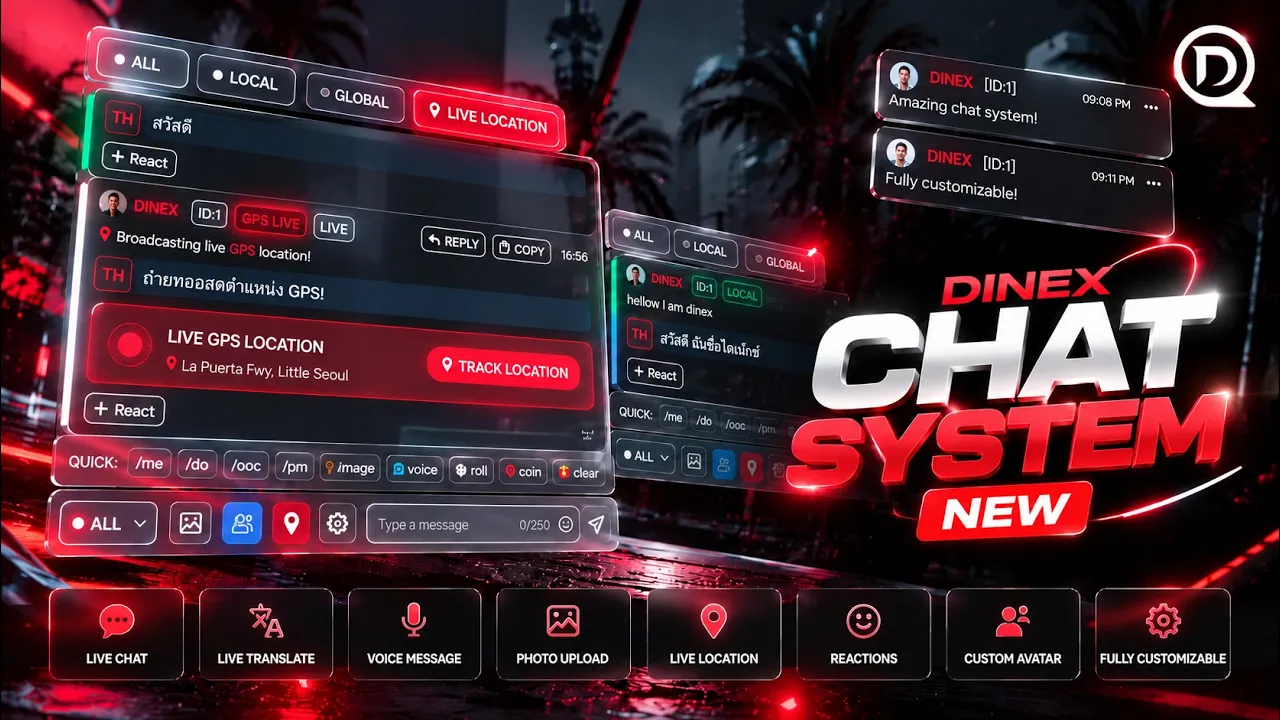 DINEX LCHAT — LIVE TRANSLATE CHAT SYSTEM [OPEN SPOURCE]