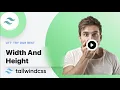 Width and Height Tailwind CSS Utility Class Part-05