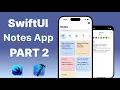 SwiftUI Notes App Tutorial PART 2 - Categories Custom Colors Search