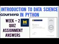Coursera Introduction To Data Science In Python Week 2 Quiz Answers Week 2 Assignment Solutions