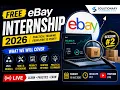 FREE eBay Internship 2026 Session Product Hunting Tools Extensions eBay Models