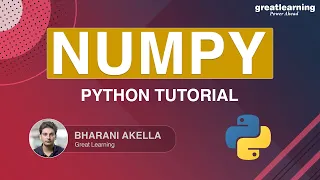 Numpy Python Tutorial Python for beginners Python tutorial Great Learning