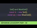 Learn Set WeakSet in Detail - Advance JavaScript Tutorial Part 54