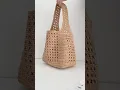 Lagu Crochet Half-Lace Raffia Bag: Quick Stages!