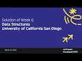 Data Structures University of California San Diego WEEK 6 SOLUTION COURSERA