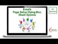How to Use Excel s Page Setup Sheet Options PC Version