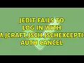 JEdit fails to log in with com jcraft jsch JSchException Auth cancel