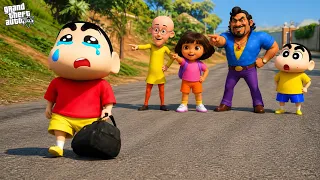 Shinchan’s Friends Make Fun of Him for Grazing Cows! 😭💔 | GTA 5 Tamil Mod