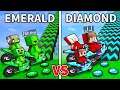 Download Lagu JJ and Mikey: EMERALD vs DIAMOND Family Trampoline Survive Battle in Minecraft - Maizen