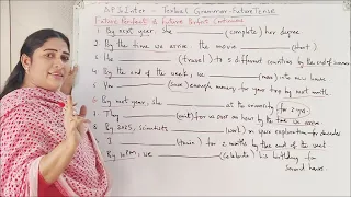 AP Jr Intermediate English Textual Grammar Video - 8 Future Tense and Clauses 2026.